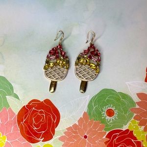 Rhinestone popsicle earrings